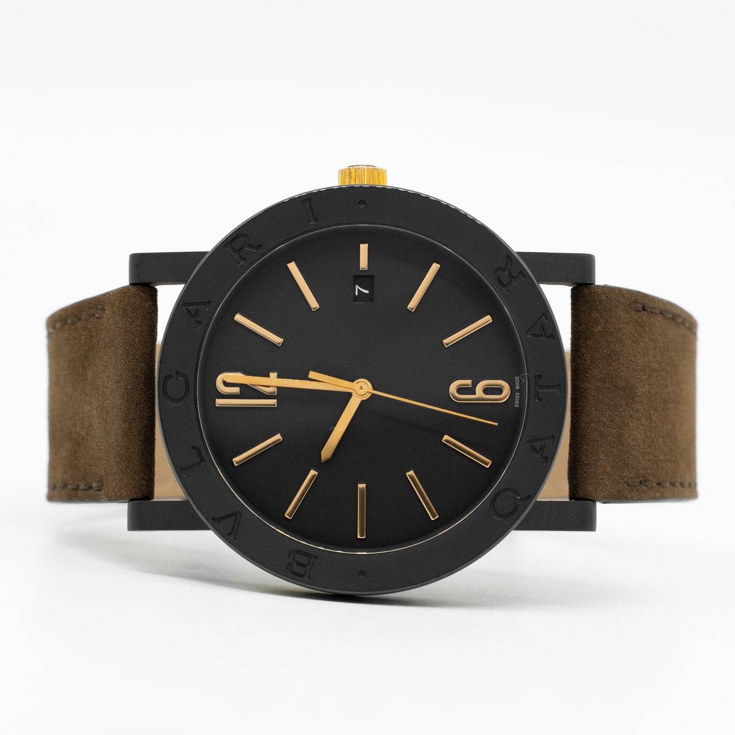 Bulgari 103556 41mm stainless steel Black Dial