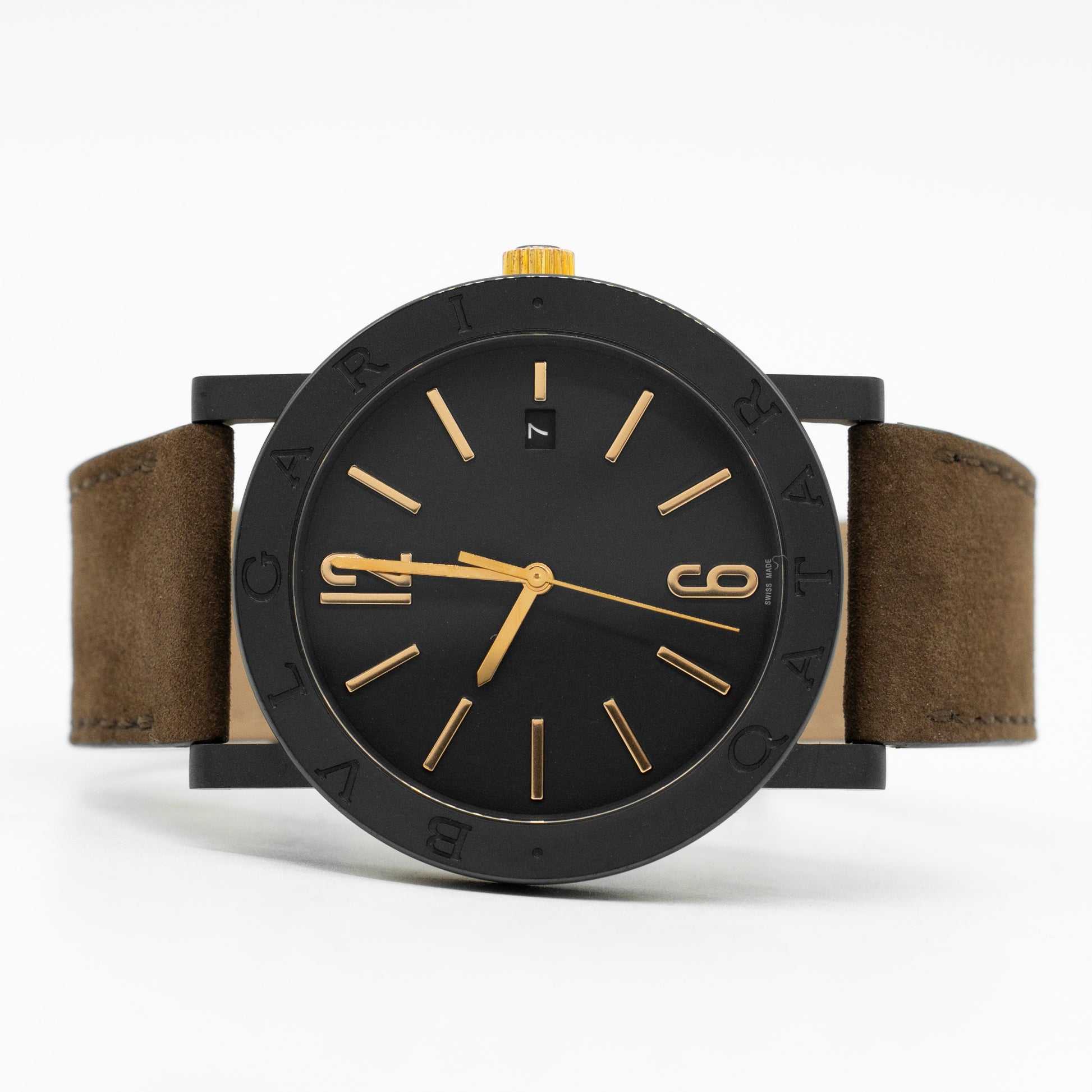Bulgari 103556 41mm stainless steel Black Dial