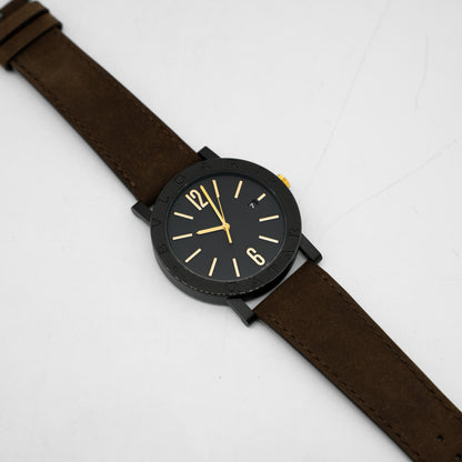 Bulgari 103556 41mm stainless steel Black Dial