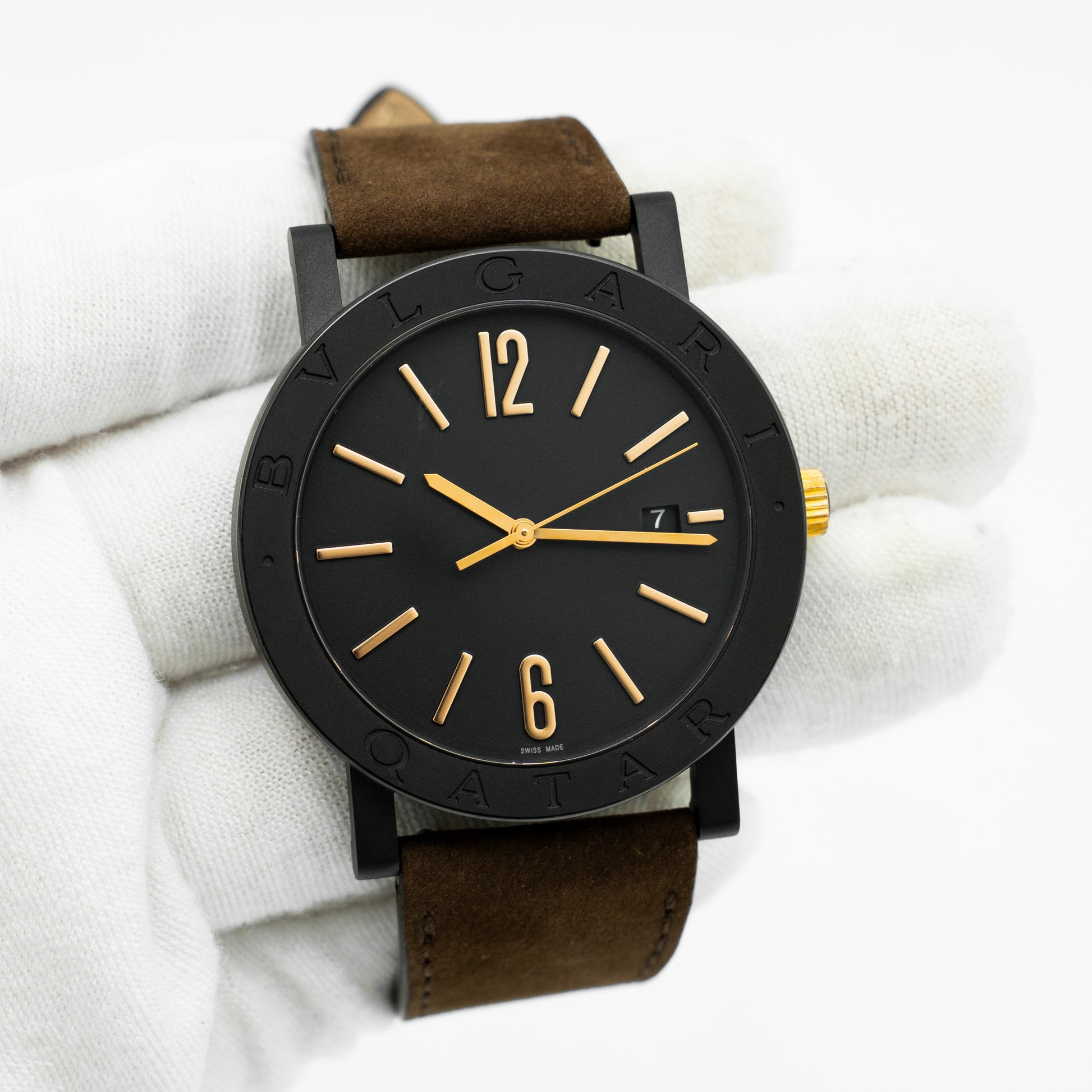 Bulgari 103556 41mm stainless steel Black Dial