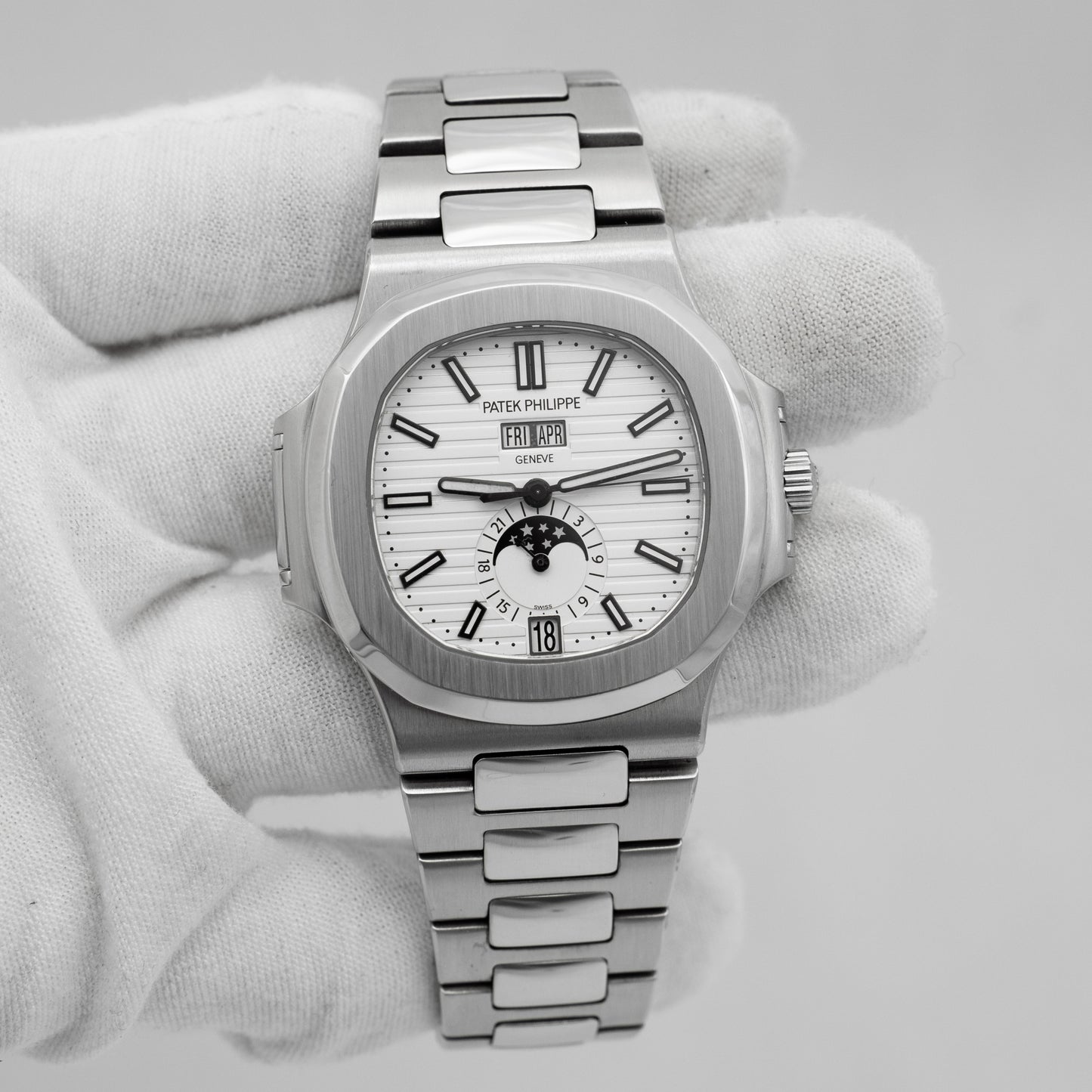 Patek Philippe Nautilus 5726/1A-010 Annual Calendar Moon Phases Stainless Steel