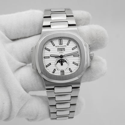 Patek Philippe Nautilus 5726/1A-010 Annual Calendar Moon Phases Stainless Steel