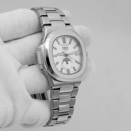 Patek Philippe Nautilus 5726/1A-010 Annual Calendar Moon Phases Stainless Steel
