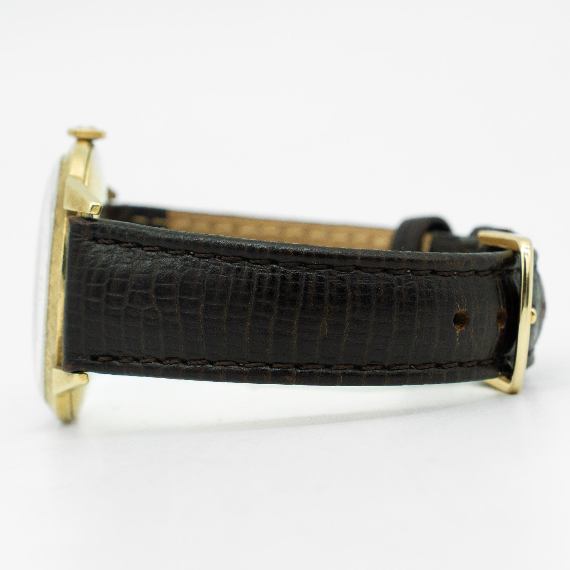 Omega Bumper 6569 Gold 32mm Yellow Dial Mens Watch
