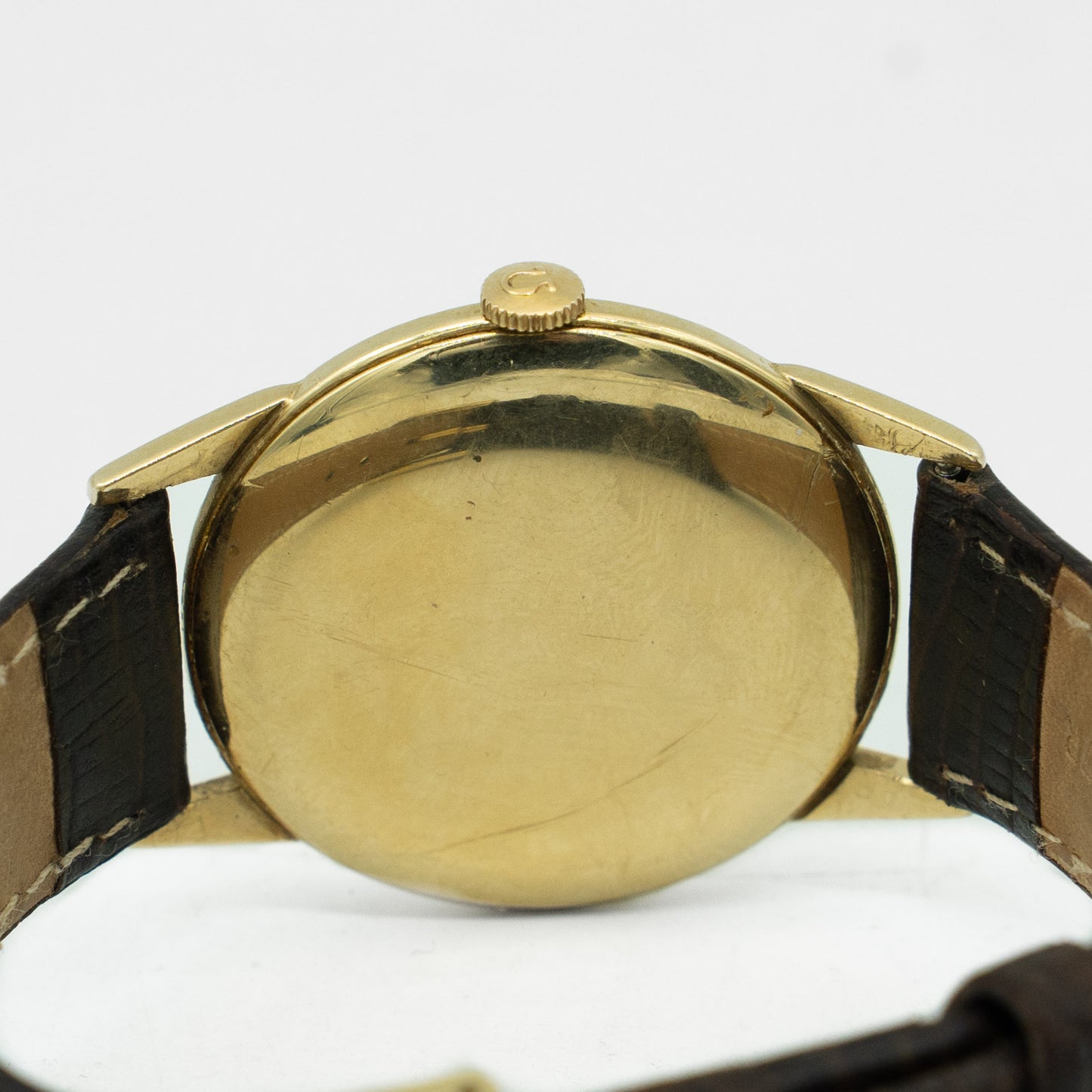 Omega Bumper 6569 Gold 32mm Yellow Dial Mens Watch