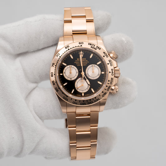 Rolex Daytona 40mm 126505 Rose Gold Black Dial