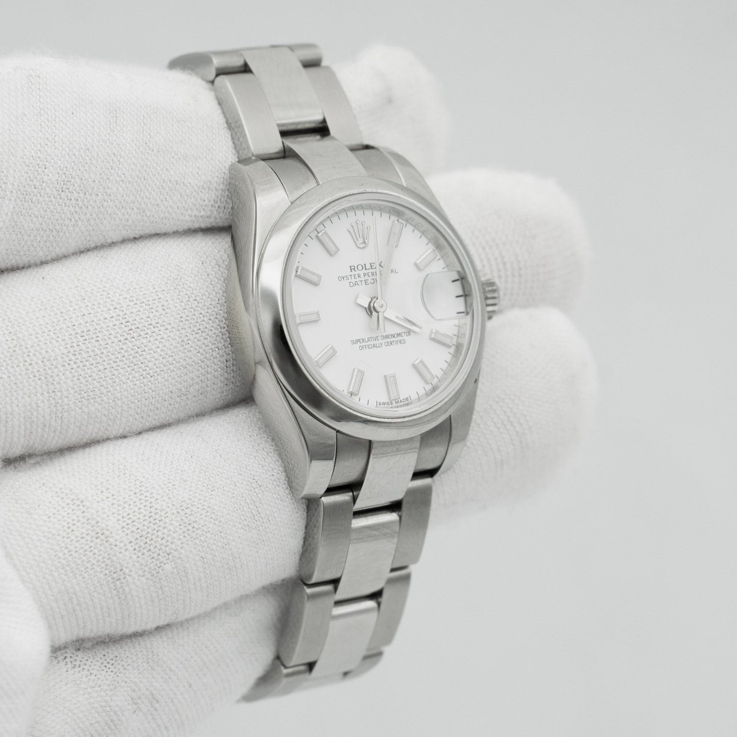 Rolex Datejust 26mm Stainless Steel White Dial Ladies Automatic Watch 179160