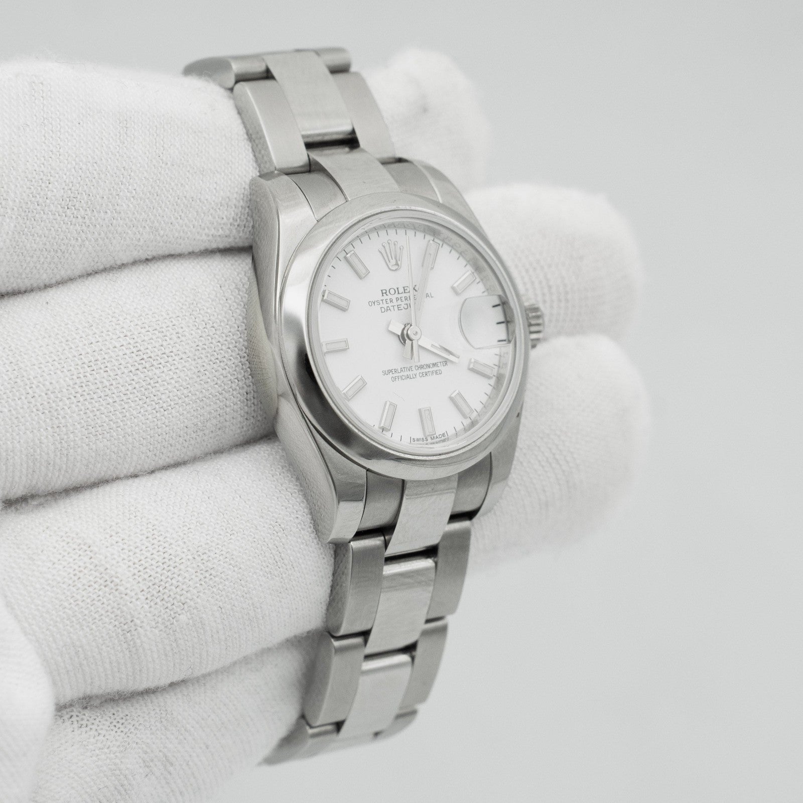 Rolex Datejust 26mm Stainless Steel White Dial Ladies Automatic Watch 179160