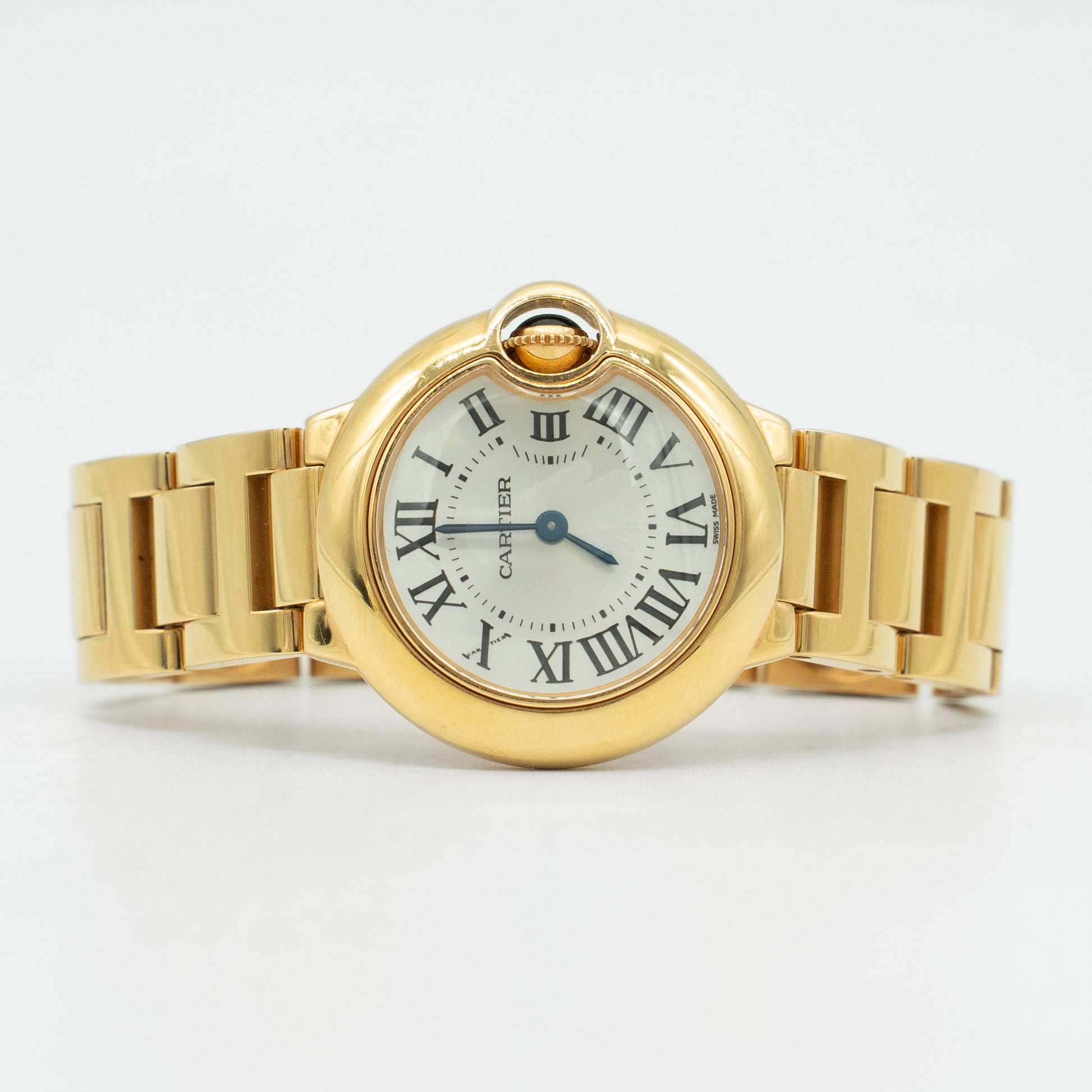 Cartier Ballon Bleu 28mm 18k Rose Gold Ladies Quartz Watch W69001Z2-3007