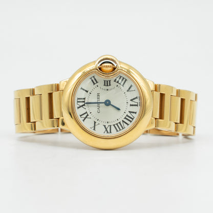 Cartier Ballon Bleu 28mm 18k Rose Gold Ladies Quartz Watch W69001Z2-3007