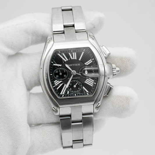 Cartier Roadster Chronograph 2618 Black Dial 40mm Automatic