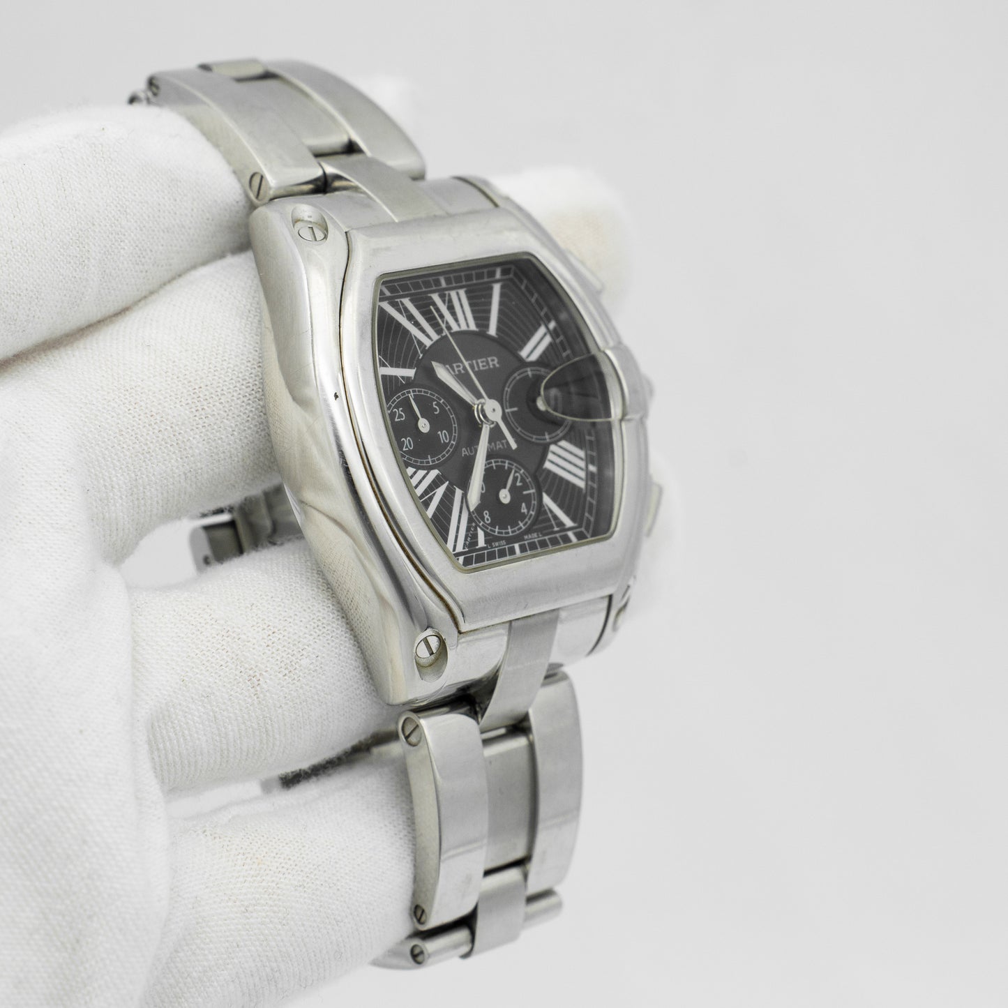 Cartier Roadster Chronograph 2618 Black Dial 40mm Automatic