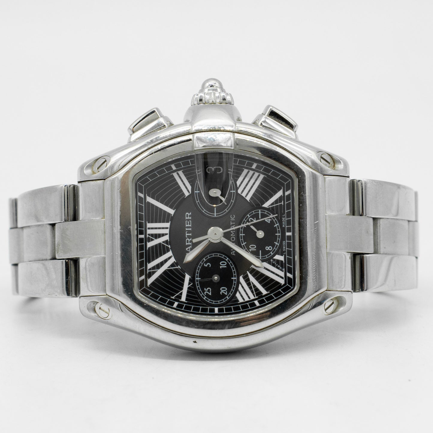 Cartier Roadster Chronograph 2618 Black Dial 40mm Automatic