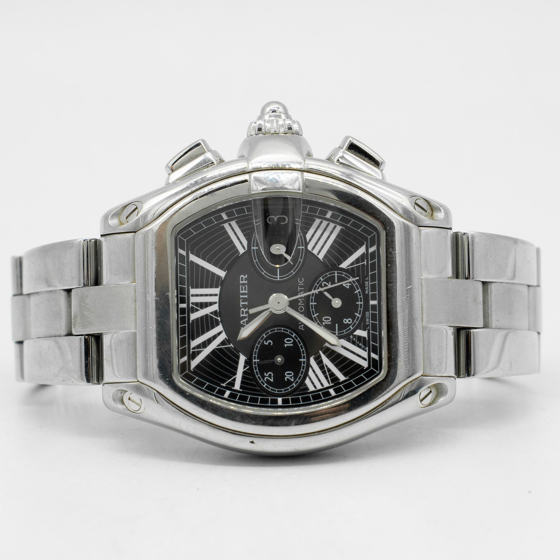 Cartier Roadster Chronograph 2618 Black Dial 40mm Automatic