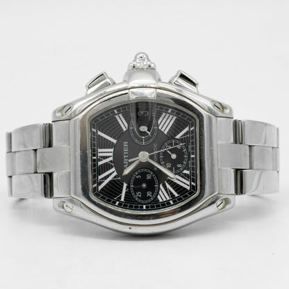 Cartier Roadster Chronograph 2618 Black Dial 40mm Automatic