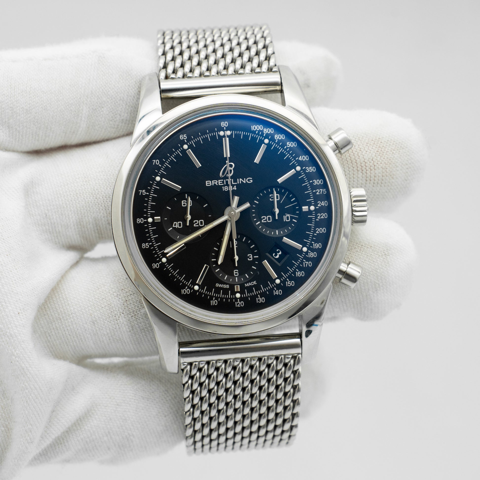 Breitling Transocean Chronograph AB015212/BA99 Black Dial 43mm