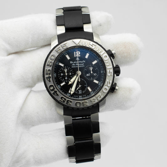 Blancpain Air Command 2285F-6530-66 40MM Black Dial