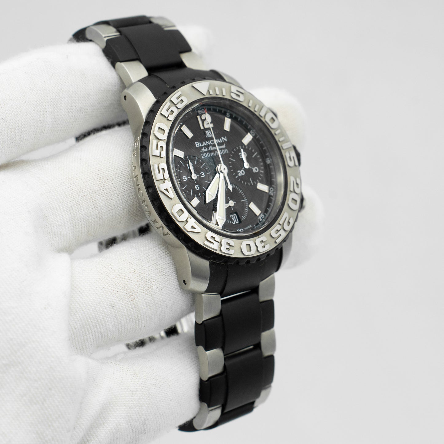 Blancpain Air Command 2285F-6530-66 40MM Black Dial