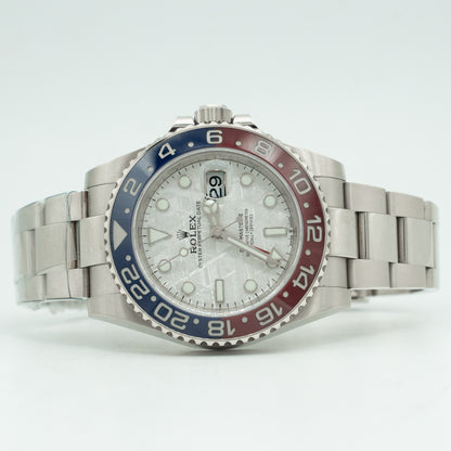 Rolex GMT Master II Pepsi Meteorite Dial White Gold 40mm 126719BLRO