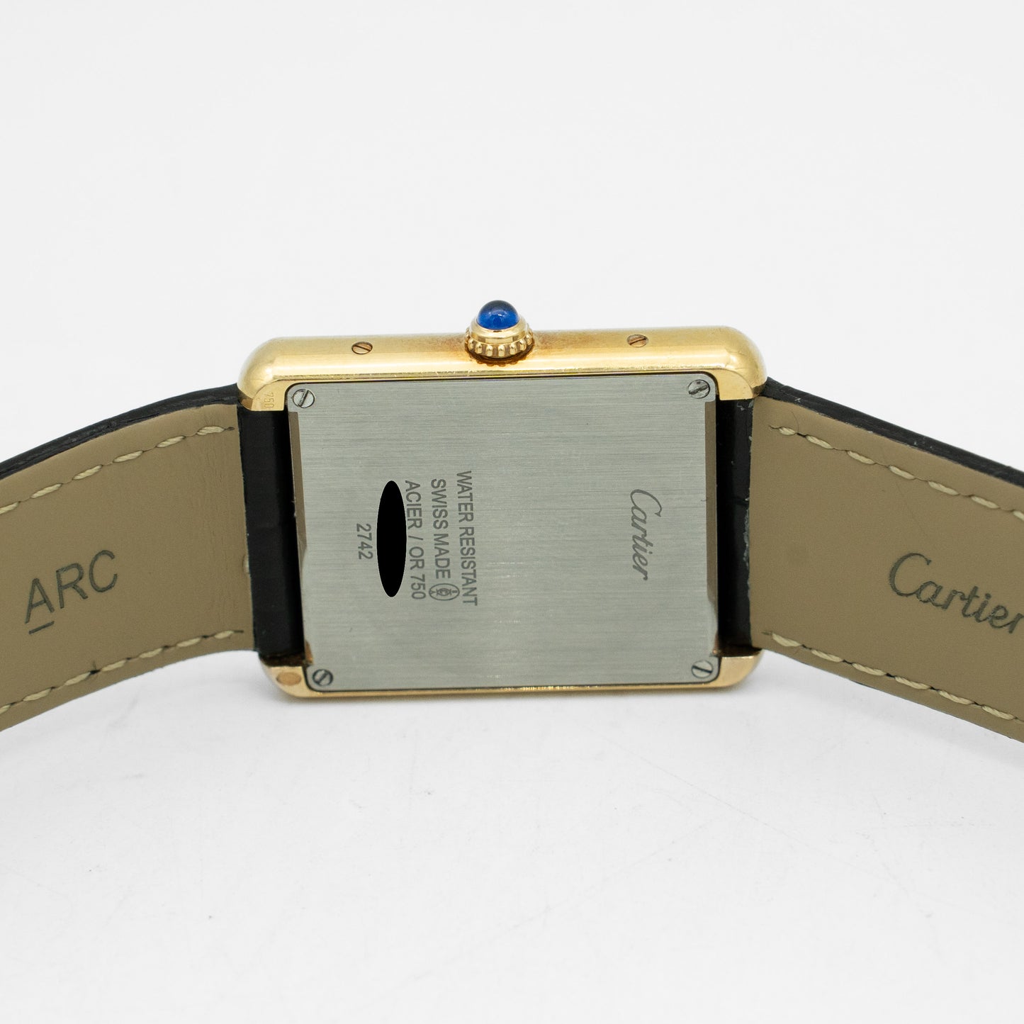 Cartier Tank Solo Large W1018855 18K Yellow Gold Watch