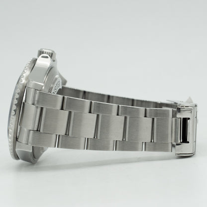 Rolex Sea-Dweller 16600 Silver Oyster Bracelet with Black Bezel
