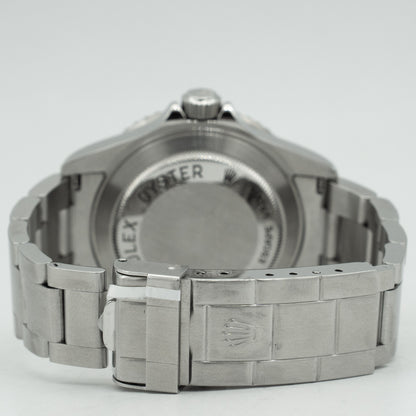 Rolex Sea-Dweller 16600 Silver Oyster Bracelet with Black Bezel