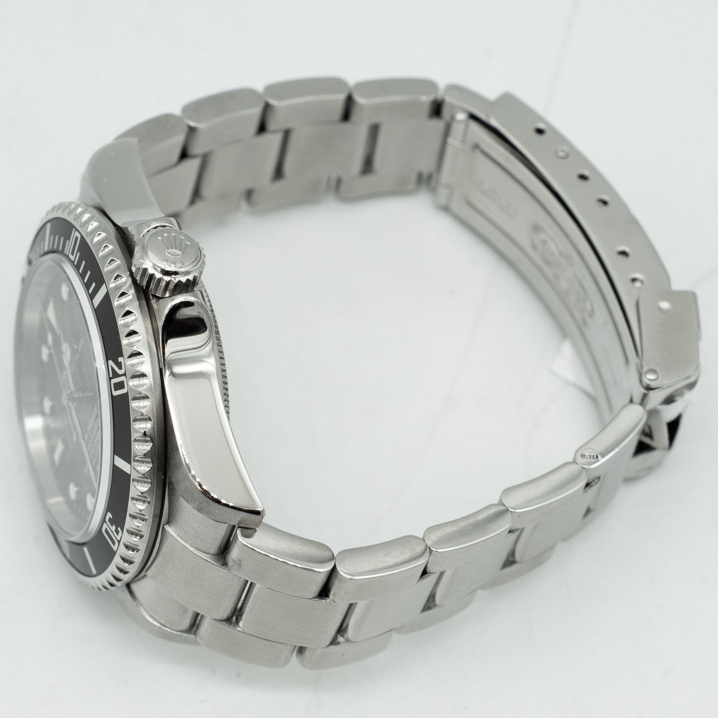 Rolex Sea-Dweller 16600 Silver Oyster Bracelet with Black Bezel