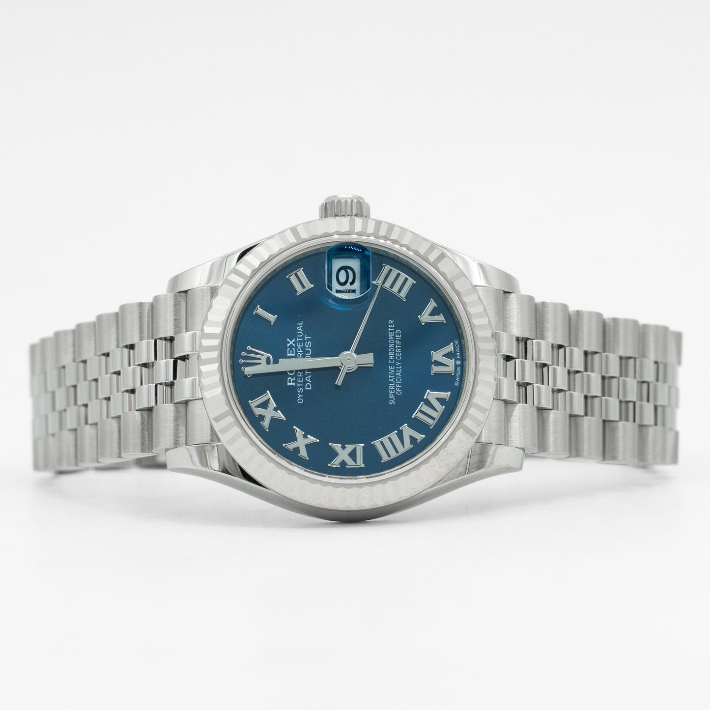 Rolex Datejust 31 Blue Roman 278274 Dial Stainless Steel Fluted Jubilee