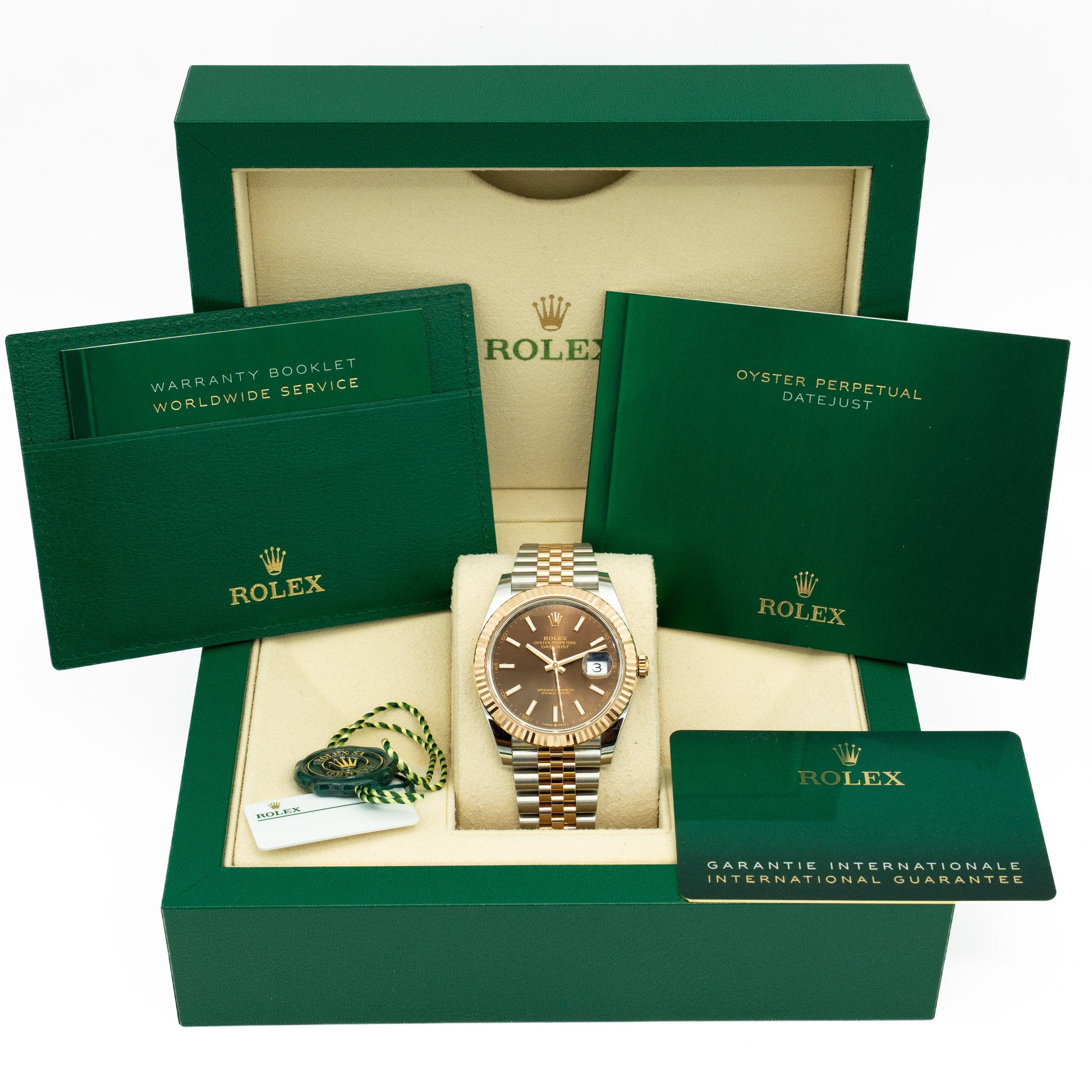 Rolex Datejust 126331 Chocolate Dial Jubilee Band Two-Tone Everose 41mm