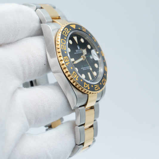 Rolex GMT-Master II Ceramic 116713LN BLACK Two-Tone 18K Gold 40mm