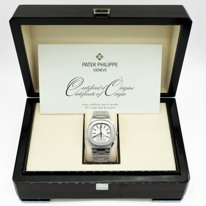 Patek Philippe Nautilus Steel White Dial Mens Watch 5980/1A-019