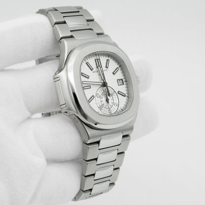 Patek Philippe Nautilus Steel White Dial Mens Watch 5980/1A-019