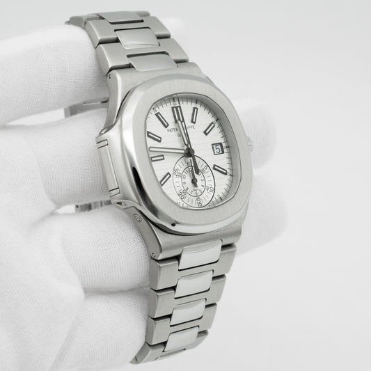Patek Philippe Nautilus Steel White Dial Mens Watch 5980/1A-019