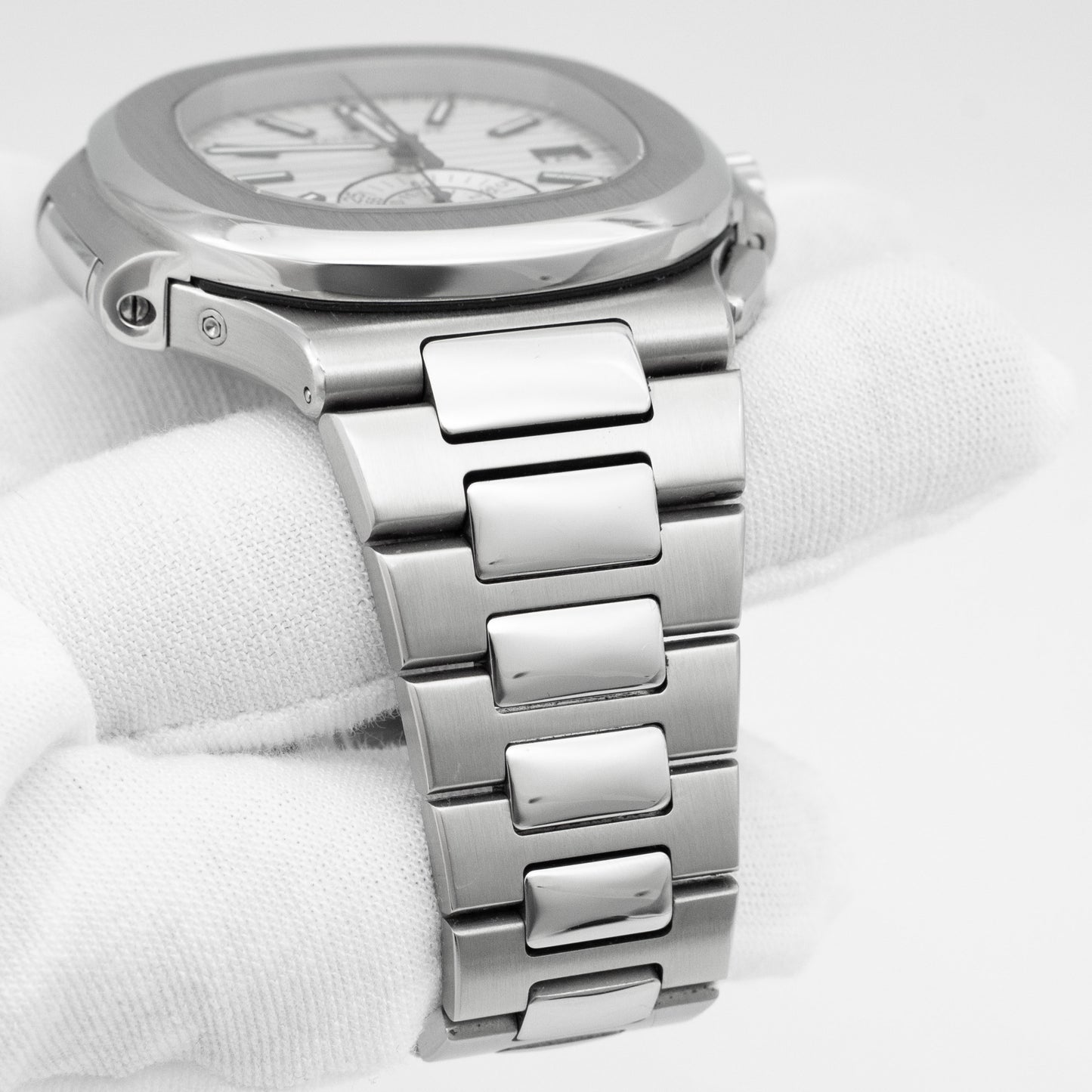 Patek Philippe Nautilus Steel White Dial Mens Watch 5980/1A-019