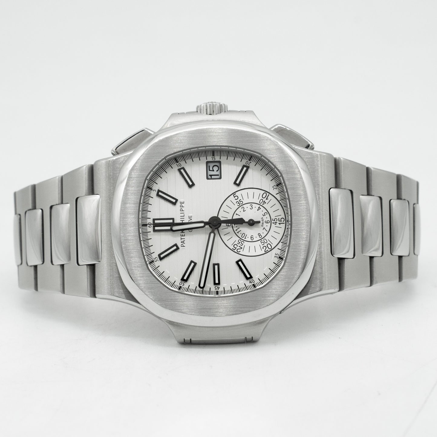 Patek Philippe Nautilus Steel White Dial Mens Watch 5980/1A-019