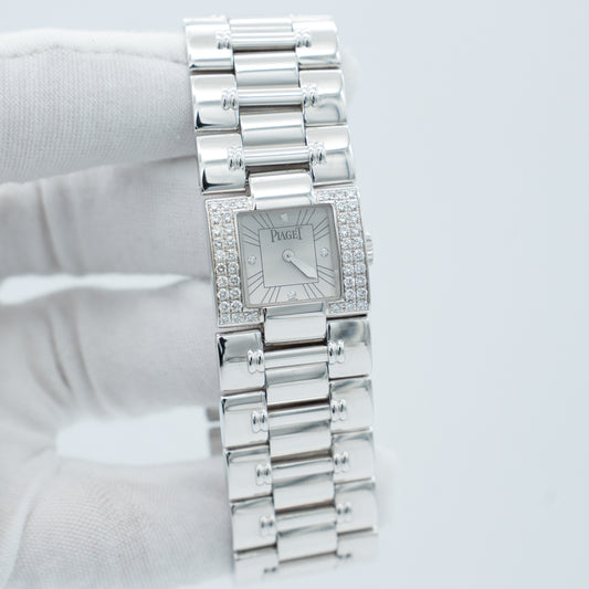 Piaget Dancer 18K Gold Bracelet Diamond Bezel Ladies Watch 50011 K83 21mm