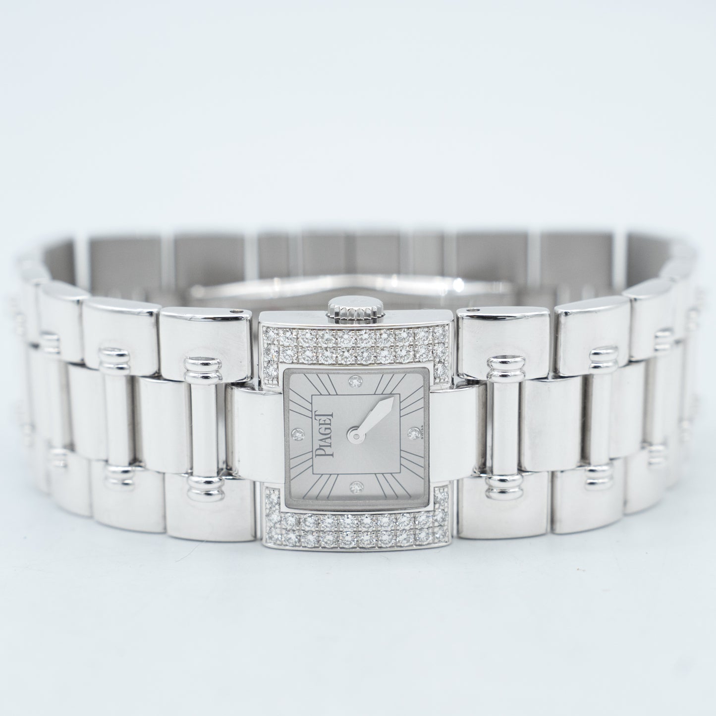 Piaget Dancer 18K Gold Bracelet Diamond Bezel Ladies Watch 50011 K83 21mm
