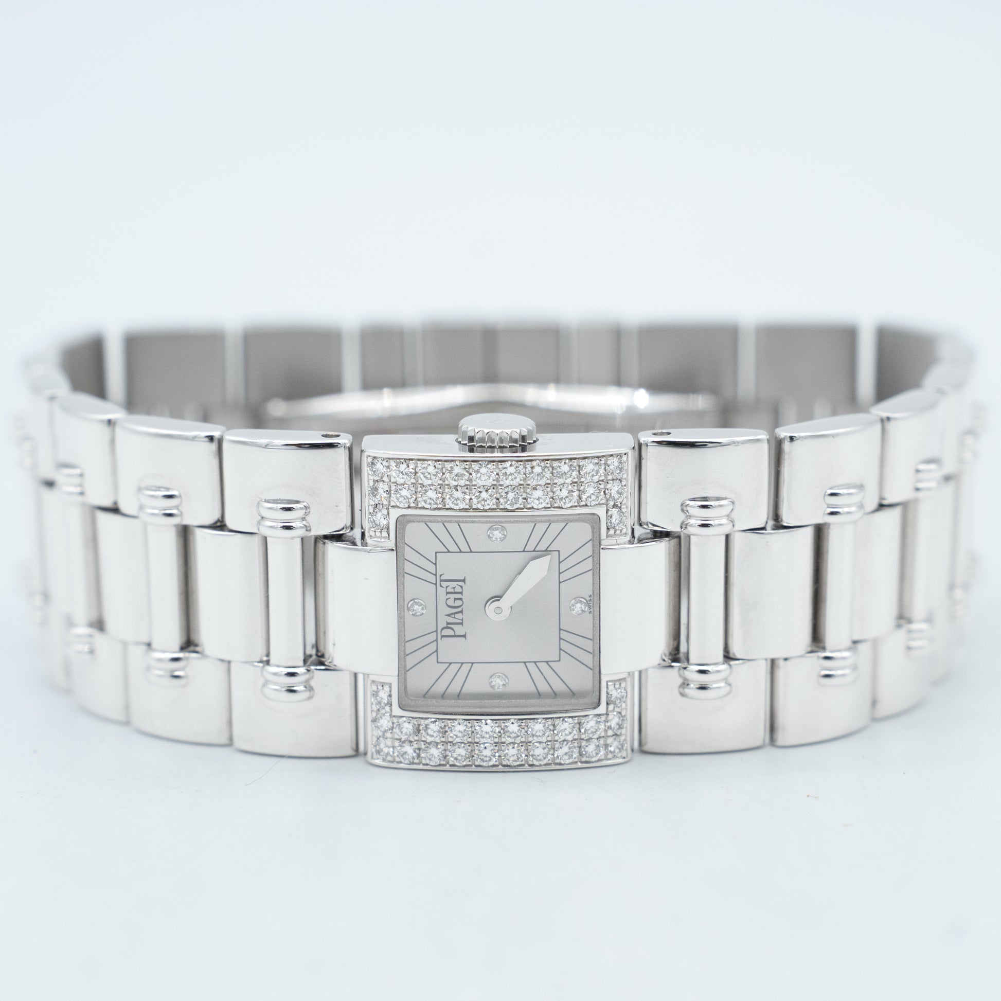 Piaget Dancer 18K Gold Bracelet Diamond Bezel Ladies Watch 50011 K83 21mm
