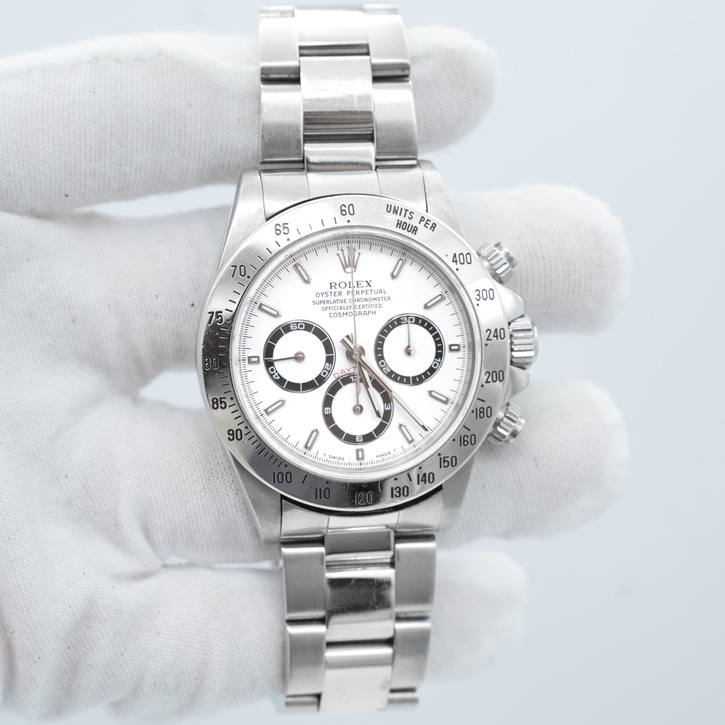 Rolex Daytona Zenith Stainless Steel Oyster Automatic White 16520