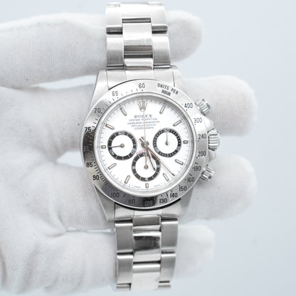 Rolex Daytona Zenith Stainless Steel Oyster Automatic White 16520