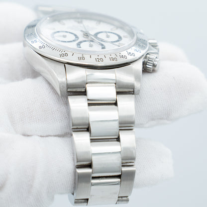 Rolex Daytona Zenith Stainless Steel Oyster Automatic White 16520