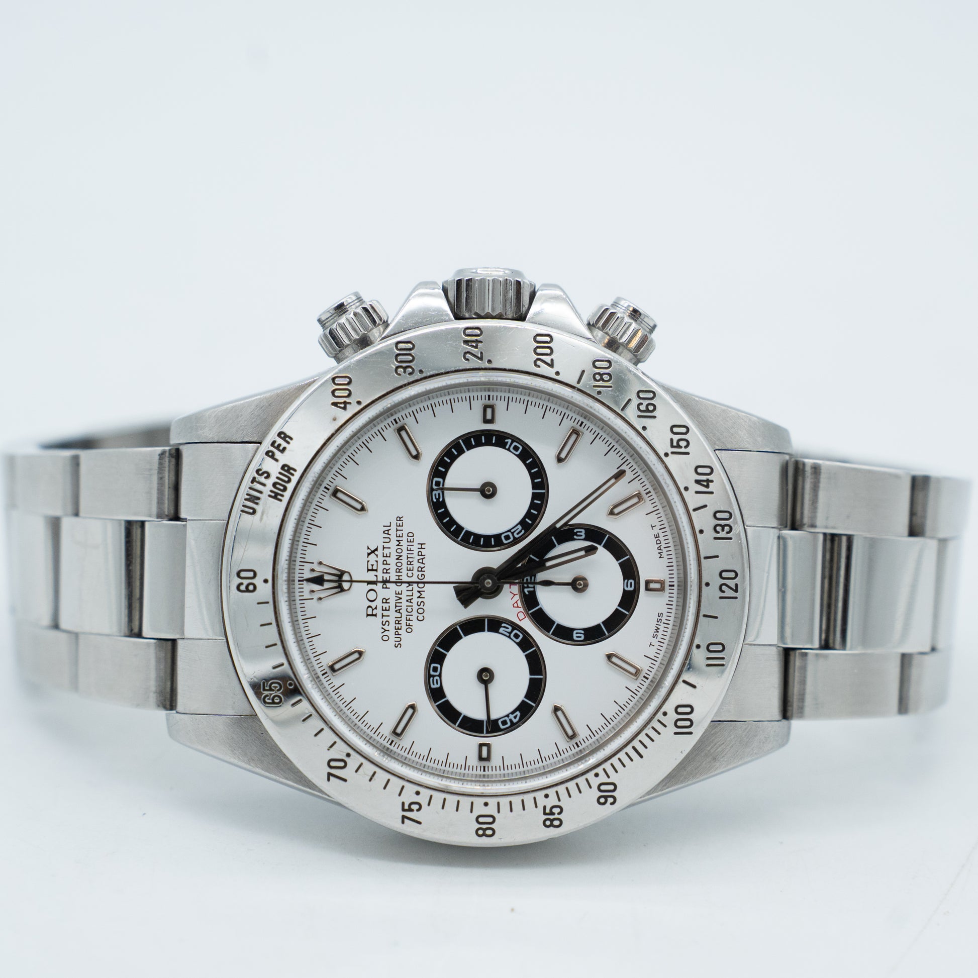 Rolex Daytona Zenith Stainless Steel Oyster Automatic White 16520