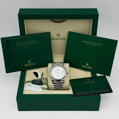 Rolex Datejust 126300 White Roman Dial Jubilee 41mm