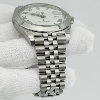 Rolex Datejust 126300 White Roman Dial Jubilee 41mm