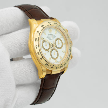 Rolex Cosmograph Daytona 40mm White Dial 116518