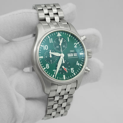 IWC Pilot Chronograph 41mm Stainless Steel Green Dial IW388104