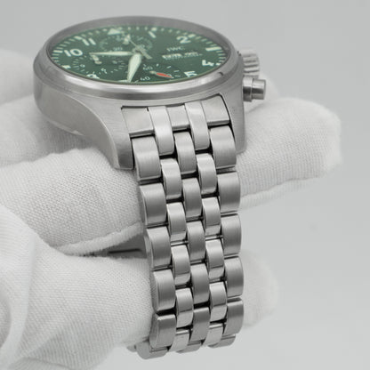 IWC Pilot Chronograph 41mm Stainless Steel Green Dial IW388104