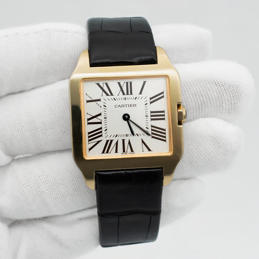 CARTIER SANTOS DUMONT 2788 18k Rose Gold Ladies Quartz Watch