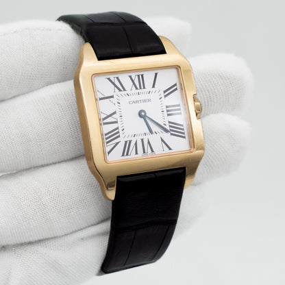 CARTIER SANTOS DUMONT 2788 18k Rose Gold Ladies Quartz Watch