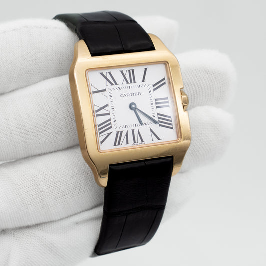 CARTIER SANTOS DUMONT 2788 18k Rose Gold Ladies Quartz Watch
